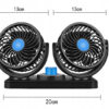 Автомобильный вентилятор CAR SMALL FAN 12V F30  Двойной вентилятор на приборную панель 12 В