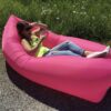 Надувной матрас (180х70 см) AIR SOFA CLOUD, Розовый / Шезлонг надувной / Ламзак