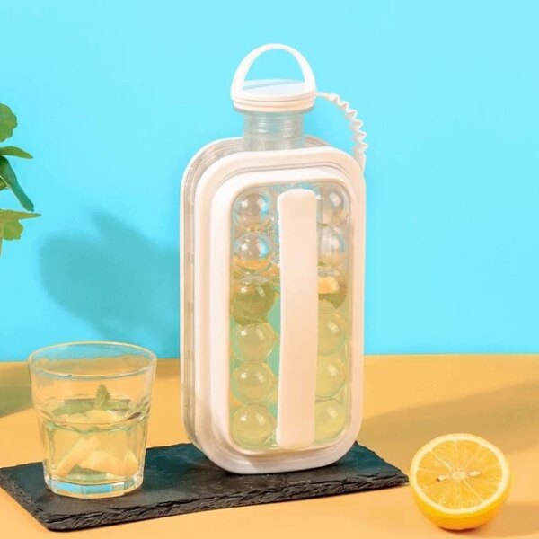 Силиконовая форма для льда с крышкой на 17 шариков Cool Home ICE Tray лоток для заморозки воды