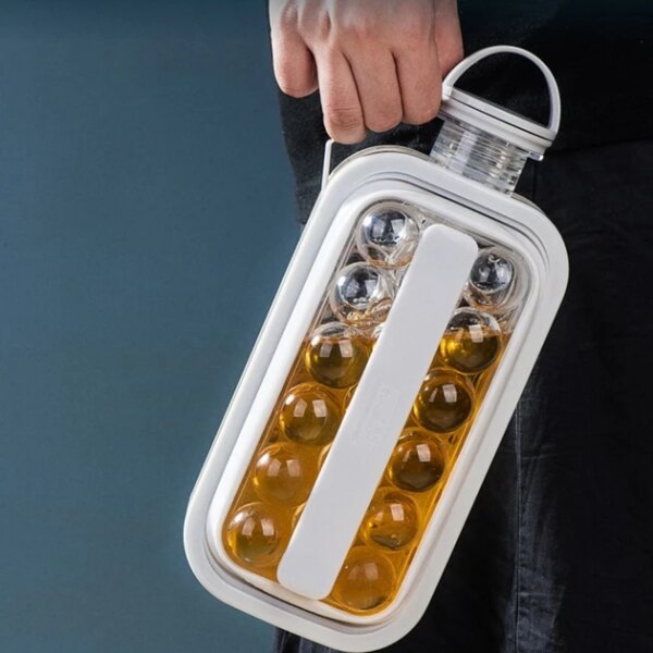 Силиконовая форма для льда с крышкой на 17 шариков Cool Home ICE Tray лоток для заморозки воды