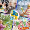 Игрушечный пистолет Бластер генератор мыльных пузырей Bubble Gun P162