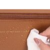 Вместительная косметичка с диагональной застежкой CosmyCase, коричневая
