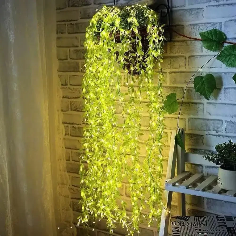 УЦІНКА! Гірлянда 200 LED, зелена верба, теплий білий SF-56 (Немає упаковки 3043)