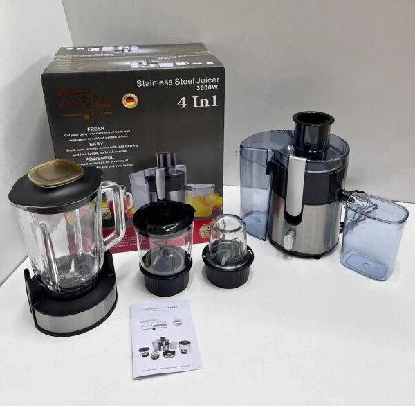 Соковыжималка электрическая 4в1 (блендер, мимиксер, кофемолка) 3000 Вт Zepline ZP-122 Универсальный кухонный к