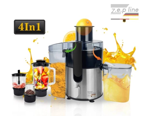 Соковыжималка электрическая 4в1 (блендер, мимиксер, кофемолка) 3000 Вт Zepline ZP-122 Универсальный кухонный к