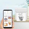 Детский портативный термопринтер C19 с Bluetooth и аккумулятором принтер моментальной печати с термобумагой