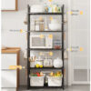 Полка стеллаж для кухни напольная на 5 ярусов 50х170х30см Storage rack XL-1330