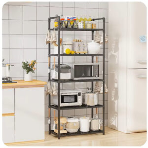 Полка стеллаж для кухни напольная на 5 ярусов 50х170х30см Storage rack XL-1330