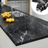 Самоклеящаяся Пленка 5м Черная Мрамор для Кухни Kitchen Sticker Мраморная Наклейка 3м на 60см