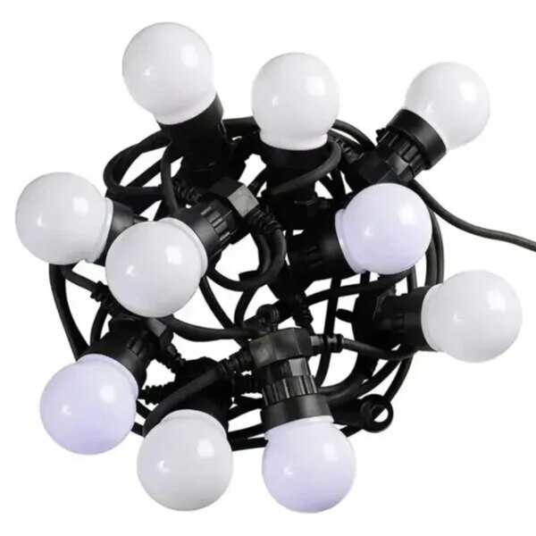 Уличная гирлянда "Ретро Лампочки" на 20шт LED Warm Bulbs, 5 м, теплый белый свет