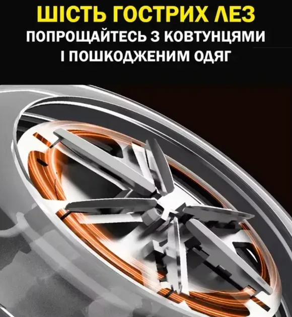 Машинка для удаления катышков shaver LY-950 с Type-C зарядкой, беспроводная, белая