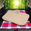 Автомобильный надувной матрас 132x80x15 см Car Travel Bed бежевого цвета для заднего сиденья