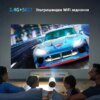 Профессиональный смарт проектор Andowl PR80 4K Ultra HD Pro с WIFI видеопроектор для дома и офиса портативный