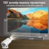 Профессиональный смарт проектор Andowl PR80 4K Ultra HD Pro с WIFI видеопроектор для дома и офиса портативный