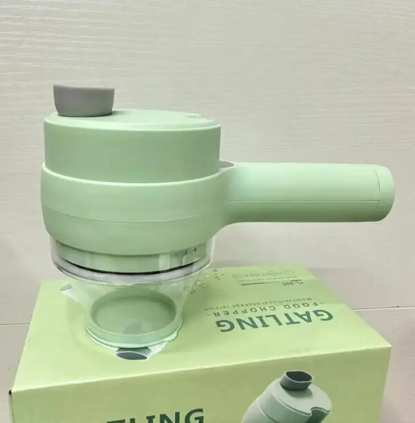 УЦЕНКА! Ручной электрический измельчитель для овощей 4 в 1 Food Chopper Catling (Плохая упаковка 3091)