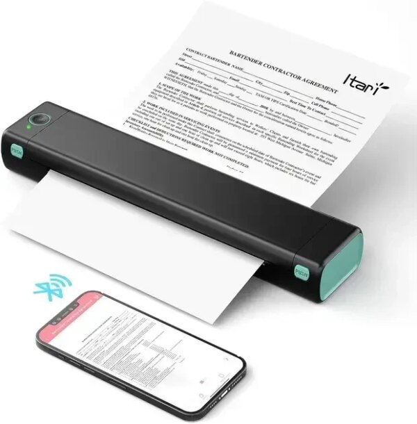 Аккумуляторный термопринтер моментальной печати с печатью по Bluetooth и USB M15 A4
