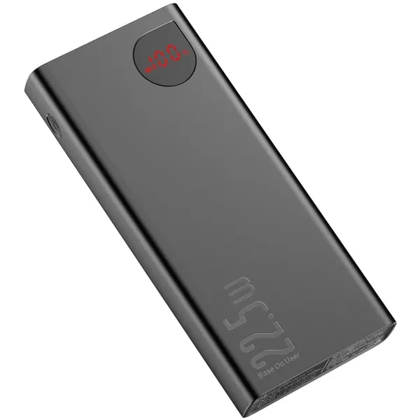 Power Bank Baseus Adaman Metal 20000 mAh 22.5W / Быстрая зарядка / Портативный аккумулятор