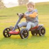 Детский электромобиль Go-Kart / Красный Электрокарт с EVA колесами / Максимальная скорость 6 км/ч HL-B6