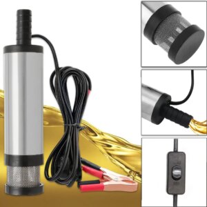 Электрический погружной насос для перекачки топлива и жидкостей 12V Серый  AND5260