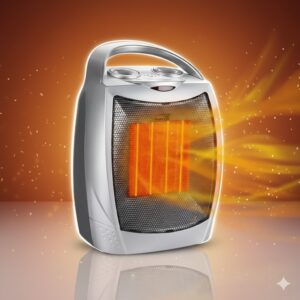 Тепловентилятор керамический портативный на 2 режима DSP KD3007 Серый Керамический обогреватель для комнаты