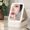 Многофункциональный косметический бокс с LED зеркалом и подсветкой Белый