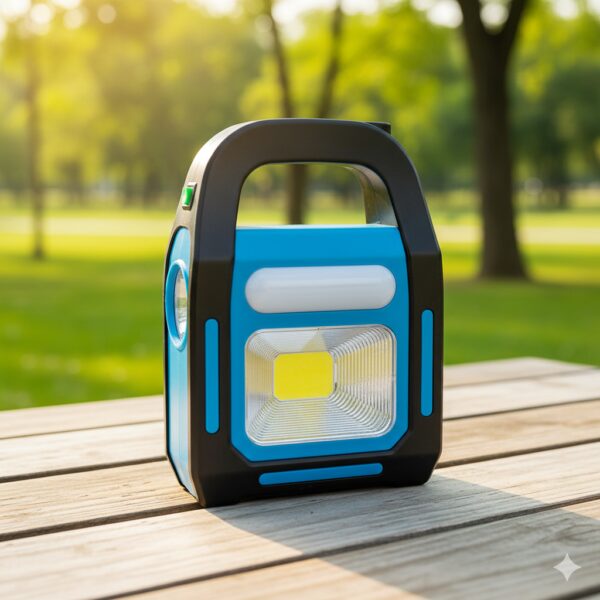 Аккумуляторный кемпинговый фонарь переносной HB-9707A-1LED+COB+LED Power Bank портативный