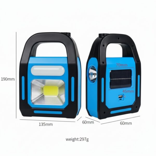 Аккумуляторный кемпинговый фонарь переносной HB-9707A-1LED+COB+LED Power Bank портативный