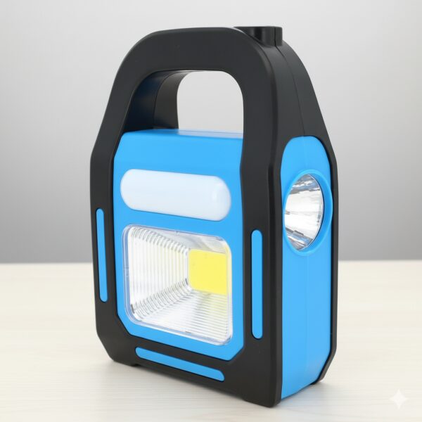 Аккумуляторный кемпинговый фонарь переносной HB-9707A-1LED+COB+LED Power Bank портативный
