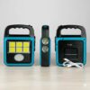 Фонарь прожектор USB с солнечной панелью и повербанком Solar LED light HS-8020 60 Вт водозащита IP65