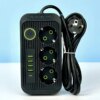 Сетевой фильтр питания UA Power Socket F09U на 6 метров 3 розетки +4USB +Type-C Port , сетевой удлинитель