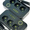 Сетевой фильтр питания UA Power Socket F09U на 6 метров 3 розетки +4USB +Type-C Port , сетевой удлинитель
