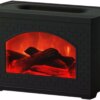 Ультразвуковой увлажнитель воздуха и аромадиффузор LT-9058 с эффектом камина и светодиодной подсветкой.