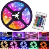 Умная светодиодная гирлянда LED RGB 5050, 5 м, водонепроницаемая IP67, многоцветная подсветка, с USB питанием 5.5V