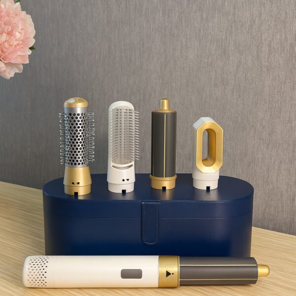 Стайлер 5в1 HAIR BRUSH Styler + Коробка Чехол Белый с функциями придания объема, выпрямления