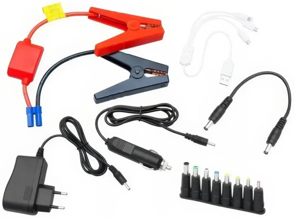 Автомобильное пускозарядное устройство с компрессором JUMPSTARTER TM15 PUMP 50800 мАч