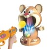 Интерактивная игра воздушный тир Hamster With Gunner Пистолет с мячиками и мишень Хомяк с дисплеем счета