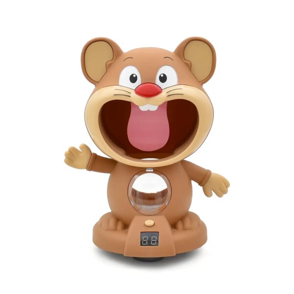 Интерактивная игра воздушный тир Hamster With Gunner Пистолет с мячиками и мишень Хомяк с дисплеем счета
