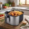 Аэрофритюрница Sokany SK 10052 1700W Аэрогриль безмасляная мультипечь для приготовления без масла 7 л с сенсорным управлением