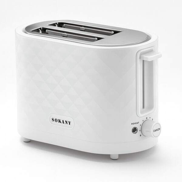 Двойной бытовой тостер для хлеба и 7 температурных режимов Sokany SK-08111 с режимом подогрева 750 Вт