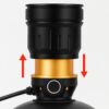 Супер мощный налобный фонарь BL-A12-3-P90, 1000 м, 3 режима, аккумуляторный комплект