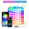 Уличные огни 5 м Smart Bluetooth – светодиодная смарт гирлянда RGB, музыкальная, USB, влагозащита IP65