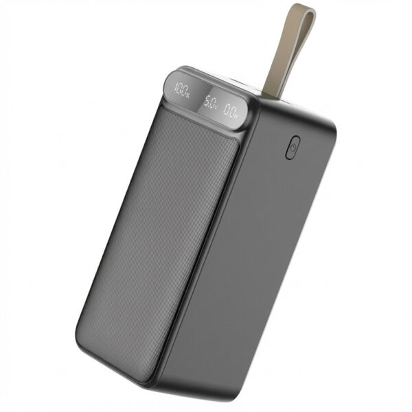 Мощный ПовербанкW  Awei 100000 mAh 22.5W с большим фонарем. Внешний аккумулятор Power Bank быстрая зарядка для телефона и планшета