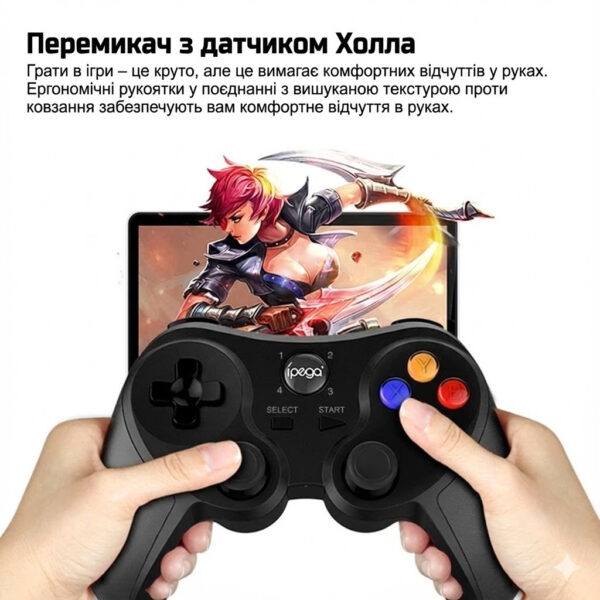 Геймпад iPEGA PG-9078 Bluetooth, беспроводной джойстик для Android, iOS, ПК, универсальный, чёрный