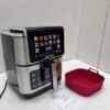 Аэрофритюрница Zepline ZP-00339 13л (4200 Вт) с двумя ТЭНами и сенсорным управлением, безмасляная фритюрница 14 программ