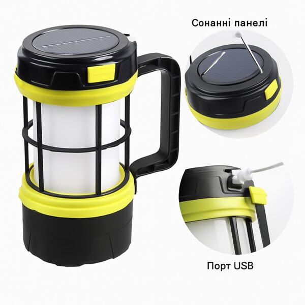 Кемпинговый фонарь Camping Lantern F-910-B 25Вт 2500мА·ч с Power Bank