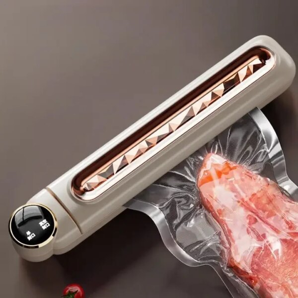 Кухонный вакуумный упаковщик пищевых продуктов с дисплеем Vacuum sealer LS-802 Белый Бытовой вакууматор домашний