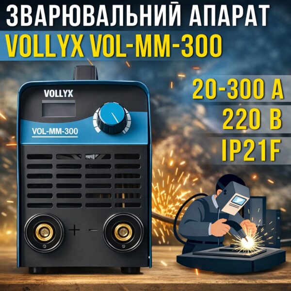 Инверторный сварочный аппарат с цифровым дисплеем Vollyx VOL-MM-300 220V