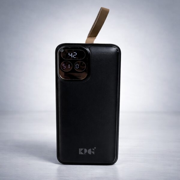 Повербанк KP KPG-501 Power Bank 50000 мА·ч 22,5 Вт с дисплеем и встроенными кабелями