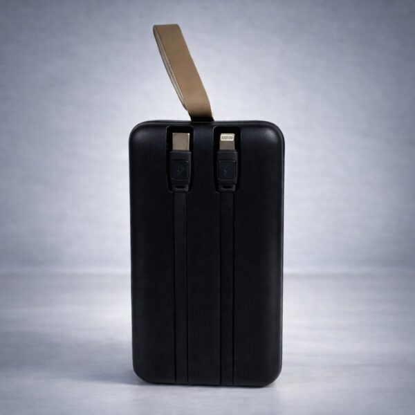 Повербанк KP KPG-501 Power Bank 50000 мА·ч 22,5 Вт с дисплеем и встроенными кабелями