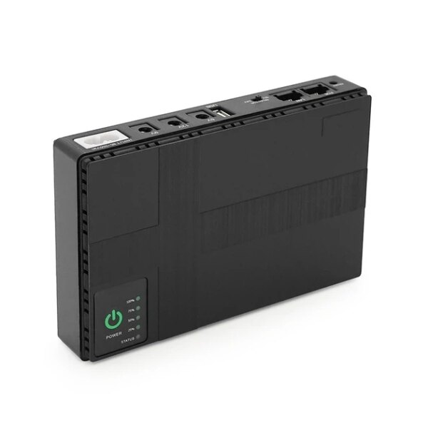 Источник бесперебойного Питания DC UPS для роутера, ONU, камер – 5V/9V/12V, многофункциональный портативный UPS с USB и кабелями